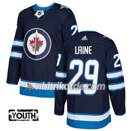 Winnipeg Jets Trikot Patrik Laine 29 Adidas 2017-2018 Marineblau Authentic - Kinder